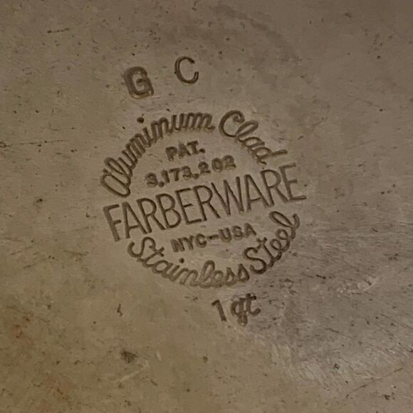Farberware- Aluminum Clad Stainless Steel 1 Quart Pot with Lid x - Picture 6 of 7